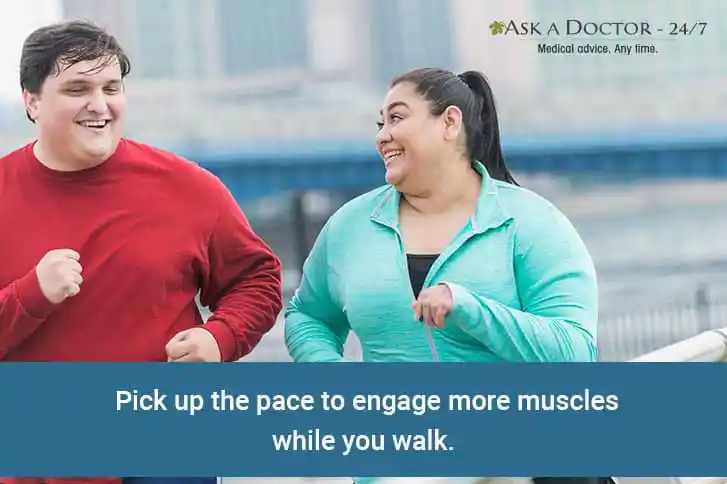a young obese couple jogging=